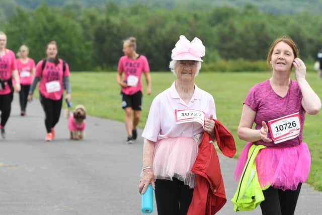 Having fun at the 2019 Race for Life.