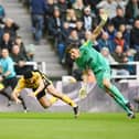 Dermot Gallagher believes Wolves should have been awarded a penalty following Nick Pope's collision with Raul Jimenez. (Photo by Michael Regan/Getty Images)