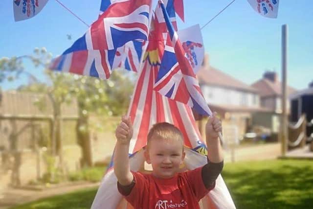 Jenson Leafe's family have signed up to enjoy the online The Big Neighbourhood King's Coronation Celebrations project.