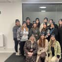 University of Sunderland midwifery students get ready for their fundraising sleep out.