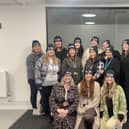 University of Sunderland midwifery students get ready for their fundraising sleep out.