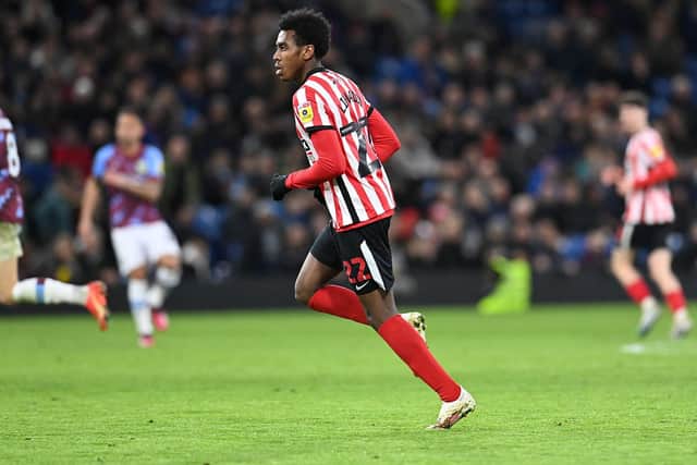 Isaac Lihadji playing for Sunderland against Burnley. Picture by FRANK REID