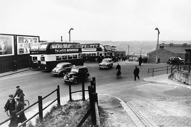 The Watson Street bus terminus at Pallion in 1958. Who remembers it? Photo: Bill Hawkins