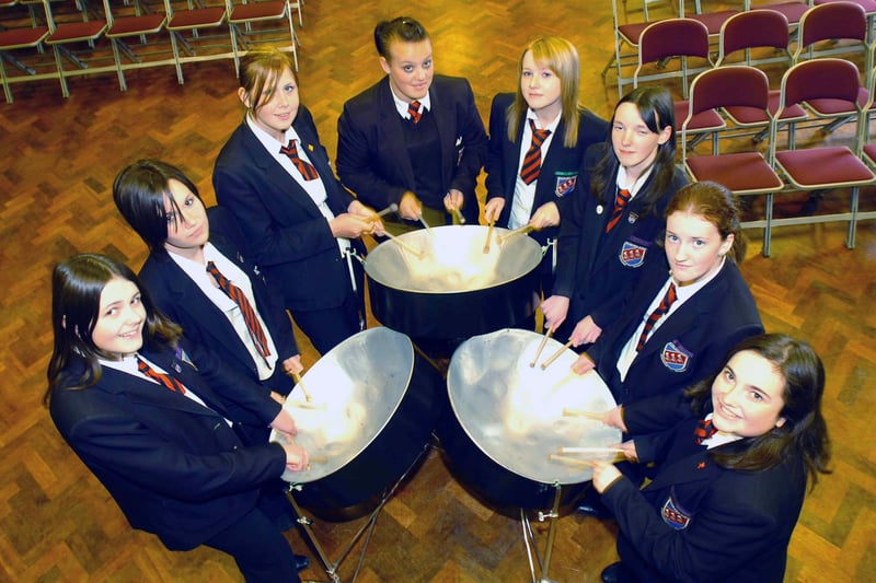 The Shotton Hall School Band pictured in 2006. Who do you recognise?