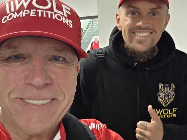 Wee Phillie (Phil Monk), sets off from Newcastle Airport with his friend.
