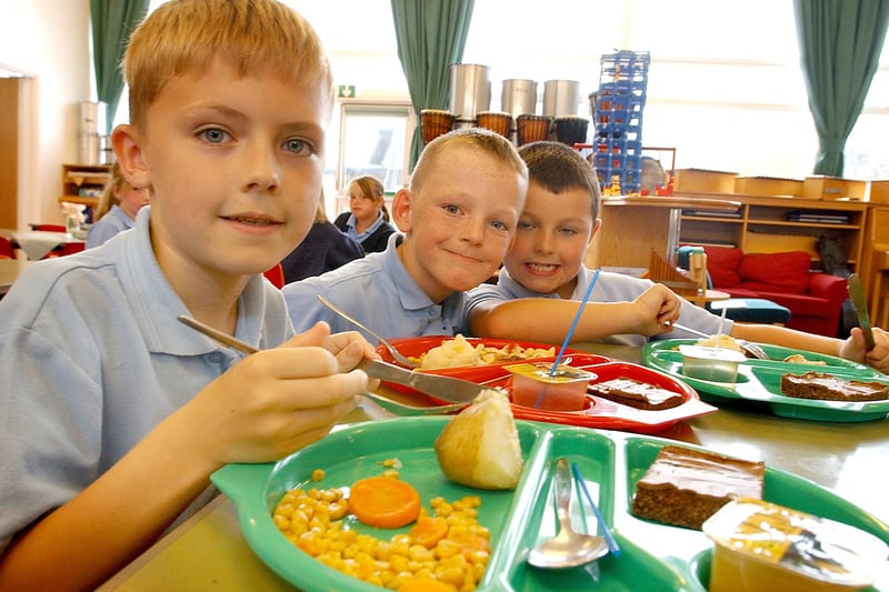 Kingsley School pictured during School Meals Week in 2006.
