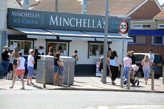 Minchella's in Seaburn was given four-and-a-half stars based on 196 Tripadvisor reviews.
Ice cream choices include chocolate, cola sorbet, chocolate/Cola swirl, blue candyfloss, lemon sorbet., blue candyfloss/lemon swirl, lemon top and cola top.
One reviewer said: "Minchella's have been around for years and have a well deserved reputation for high quality ice creams.The ice creams really are special."