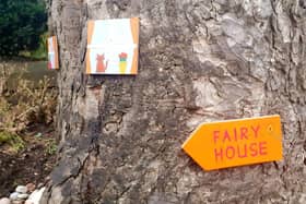 The fairies have set up home in a tree outside Washington Old Hall.