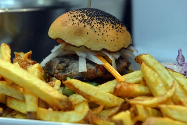 One of the No2 Church Lane burgers