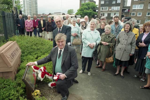 A plaque recalling Sunderland's part in the liberation of Europe, was unveiled on the 50th anniversary of D-Day.