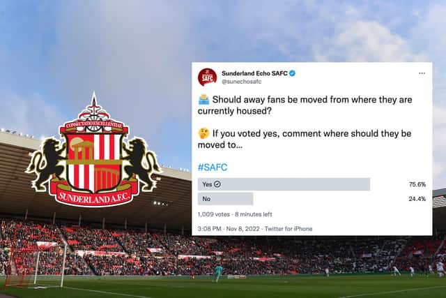 Should away fans be moved at the Stadium of Light?