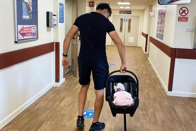 Baby Jasmine was born on Sunday, August 30 at Sunderland Royal Hospital. Photo: Luke O'Nien Instagram.