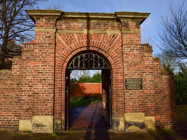 Not as well-known as its sister park, Backhouse Park, Barley Mow still has plenty of historic features worth exploring including its impressive entrance gate.