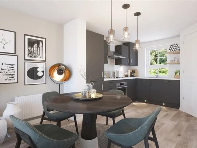 This two bed new build home in Havant Road, Bedhampton, is on the market for £310,000. It is listed on Zoopla by Henry Adams Simply New Homes.