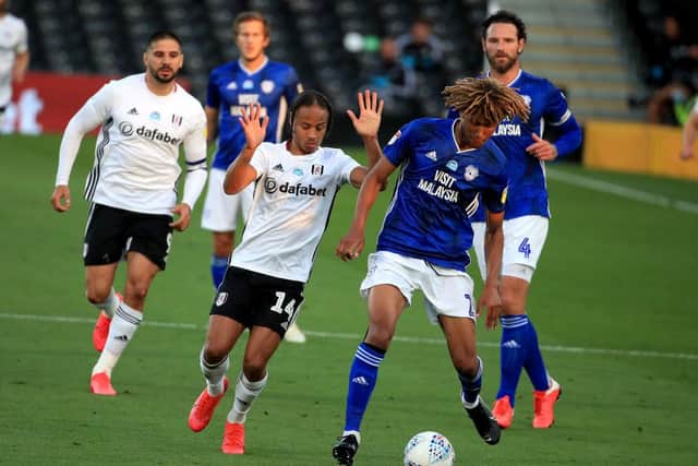 Dion Sanderson during his Cardiff City loan spell