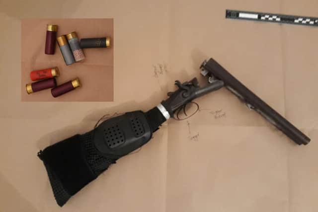 Photographs of the shotgun and cartridges taken by Northumbria Police during the inquiries.
