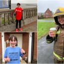 William Young chose to back the Fire Fighters Charity through his running challenge, inspired by his mum Vicky Haswell's job with Tyne and Wear Fire and Rescue Service.