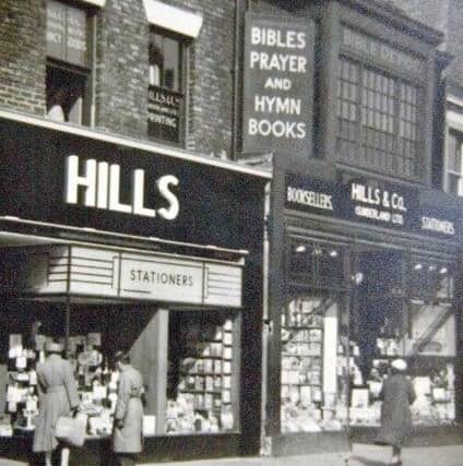 Hills Bookshop was based in Fawcett Street before it moved to Waterloo Place.