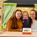 New Penshaw Academy Nursery celebrate 40 years of caring for children with three generations of the same family who've attended the nursery. Grandmother Ashley Watson, 44, mum Kenya Watson, 25, and daughter Tori Devlin, five.