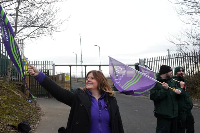 NEAS workers are demanding increased funding for the NHS and improved pay.