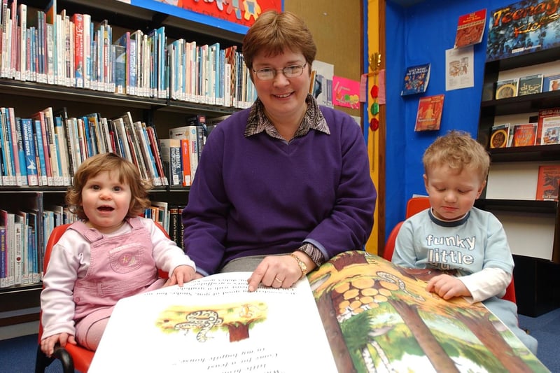 A storytelling session at Throston Library 16 years ago. Does this bring back happy memories?