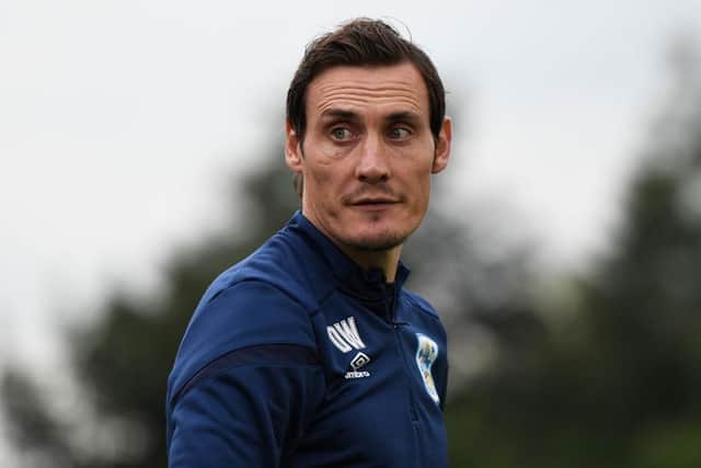Former Sunderland midfielder Dean Whitehead during a coaching spell at Huddersfield. (Photo by George Wood/Getty Images)