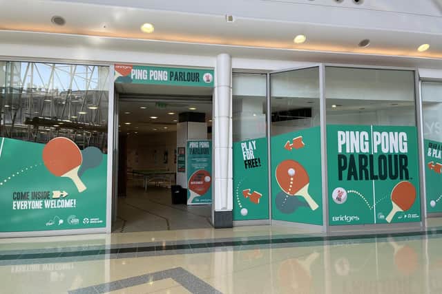 The ping pong parlour is back in the Bridges