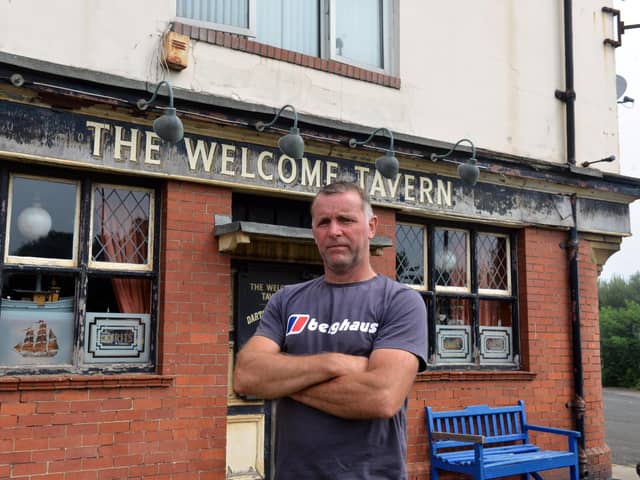 The Welcome Tavern owner Geoff Moon is concerned for the future of the pub.