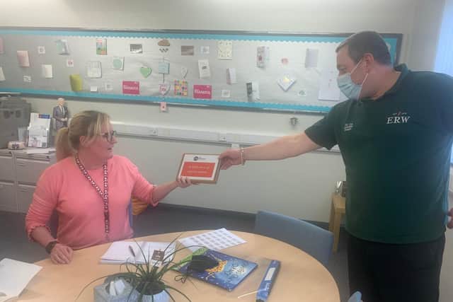 Sunderland councillor Phil Tye was at New Silksworth Academy on Friday, March 5, to hand out care packages to staff ahead of the full return of pupils from Monday, March 8.