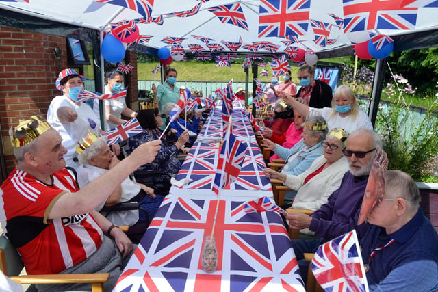 A Jubilee garden party at The Laurels Care Home.