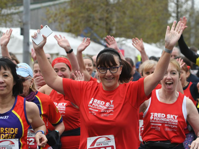 The start of the Sunderland City Runs 2023 10k race