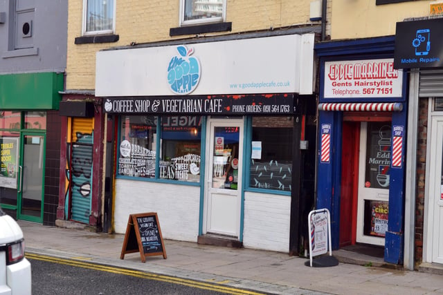 The Good Apple Cafe on Derwent Street is fully vegan and has a wide-ranging menu including breakfasts for both sit-in and take away customers.