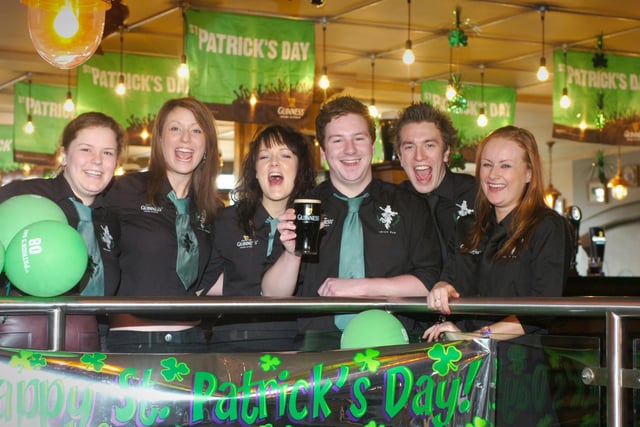 St Patrick's Day celebrations in the pub 13 years ago. Who do you recognise in this photo?