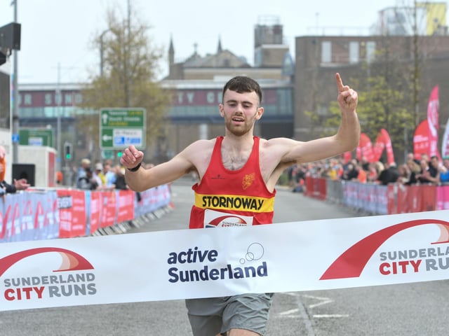Winner of the Sunderland City Runs 2023 half marathon, Lewis McAlpine