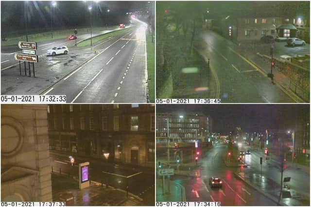 Clockwise from top left: the A690 at Stony Gate; Ryhope Road at its junction with The Cedars; St Mary's Boulevard at Keel Square, and the junction of Borough Road and Burdon Road> Pics: North Est Traffic Cameras