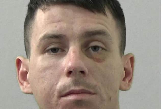 Sunderland thug Darren Roberts has been jailed after he was convicted of assaulting a woman.