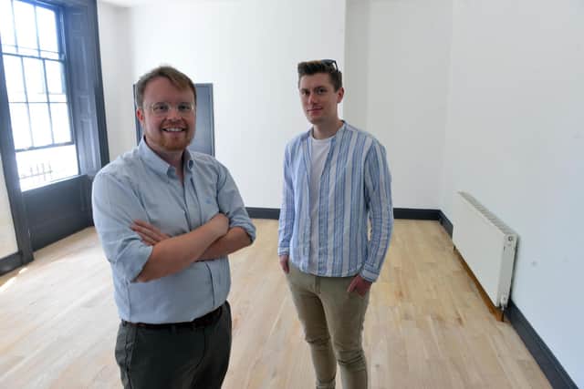 Social entrepreneurs  Mark Burns-Cassell and Vincent Todd.