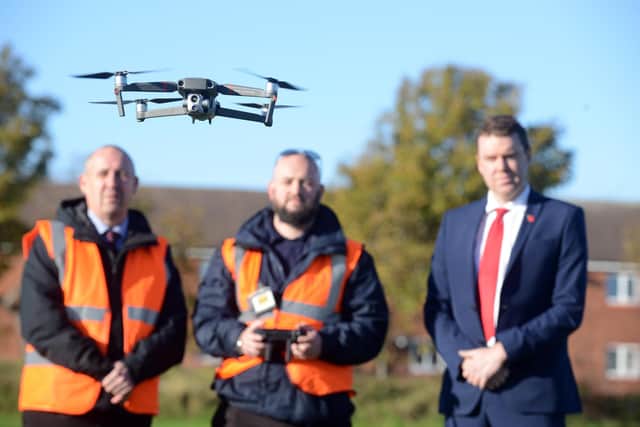 Sunderland City Council's Enforcement Team have been using fire drones to help detect illegal fires in the run-up to Bonfire Night.