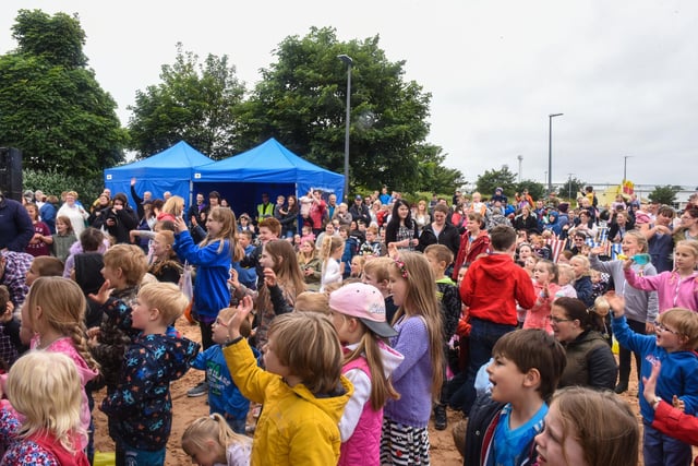 This crowd is watching the CBeebies enteratinment at the launch of The National Museum of the Royal Navy in Hartlepool. Were you there in 2016?