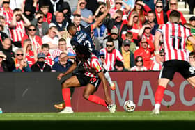 Pierre Ekwah playing for Sunderland against Luton Town.