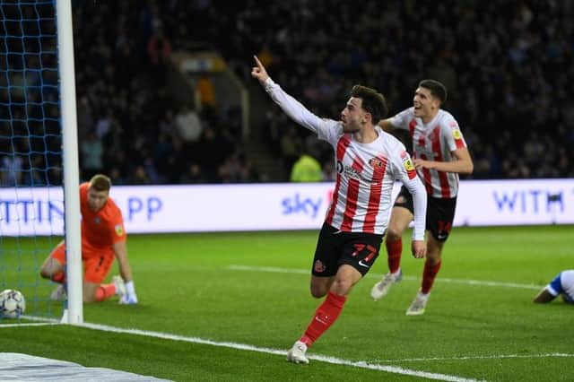 A late Patrick Roberts goal against Sheffield Wednesday sent Sunderland to Wembley (Photo by Michael Regan/Getty Images)