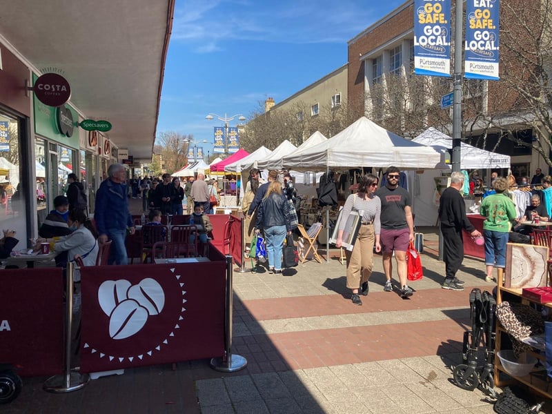 The Love Southsea market in Palmerston Road on April 17. Picture by Steve Deeks.