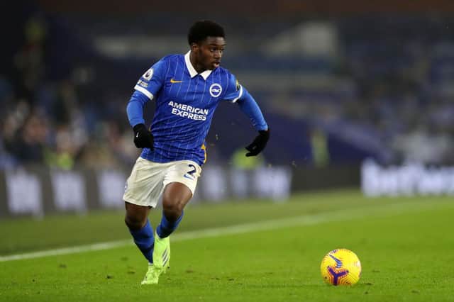 Brighton and Hove Albion full-back Tariq Lamptey. (Photo by Naomi Baker/Getty Images)