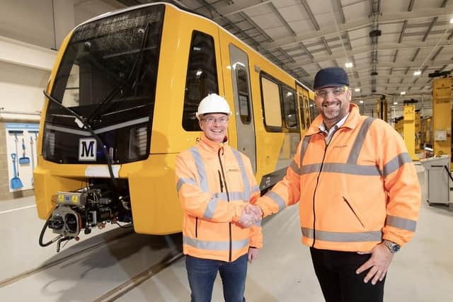 Nexus Managing Director Martin Kearney with Managing Director at Stadler Rail Services UK Paul Patrick