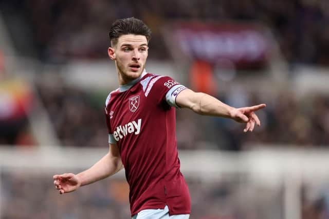 West Ham will demand a British record fee for Declan Rice this summer (Photo by George Wood/Getty Images)