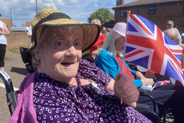 Showing the colours for the Queen at Bryony Lodge and Marigold Nursing Homes.