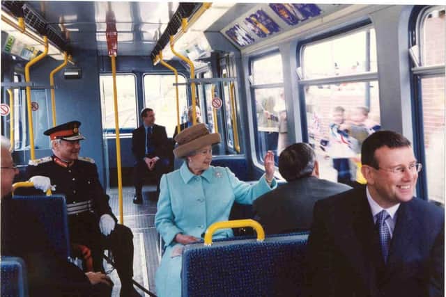 As part of her visit, the Queen took a short journey from Park Lane to Fellgate.