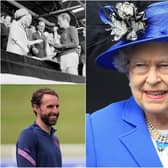 The Queen pays tribute to England team