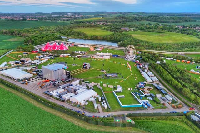 Final preparations are made at the site of the BBC Radio 1's Big Weekend in Sunderland. Photo credit Raoul Dixon/North News.