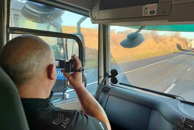 Officers from Durham and Cleveland Police have been using cameras to detect motorists exhibiting dangerous behaviours such as using mobile phones.